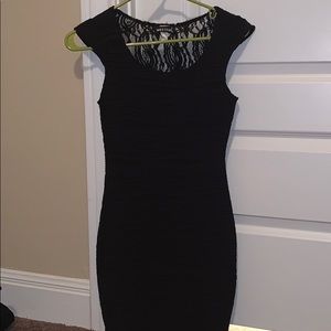 Black mini dress